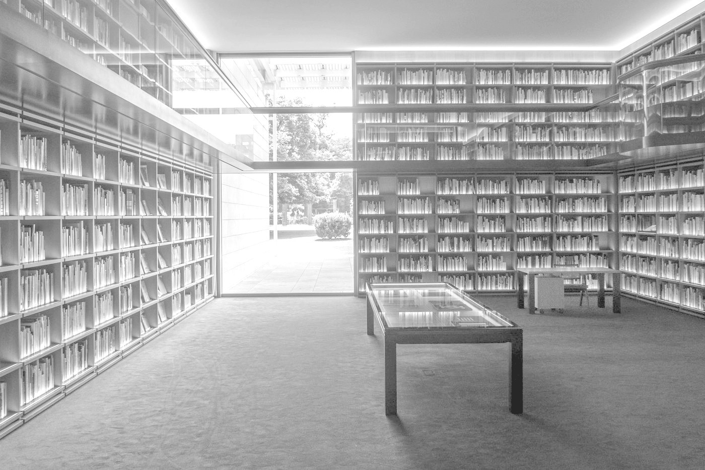 A public library reading room